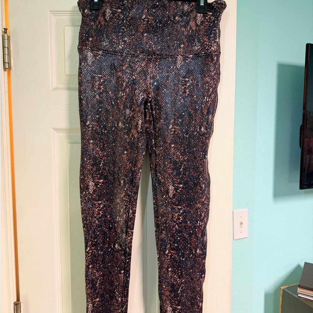 SPANX Brand Snakeskin Leggings